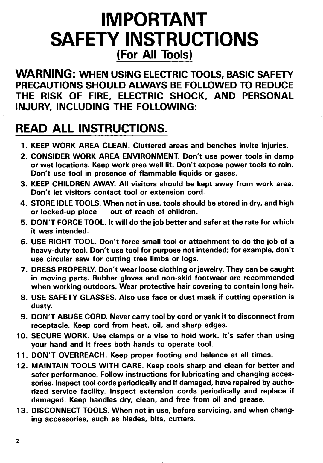 Makita 4303C specifications Safety Instructions 