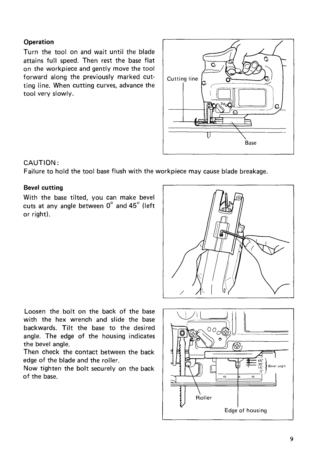 Makita 4303C specifications Edge of housing 