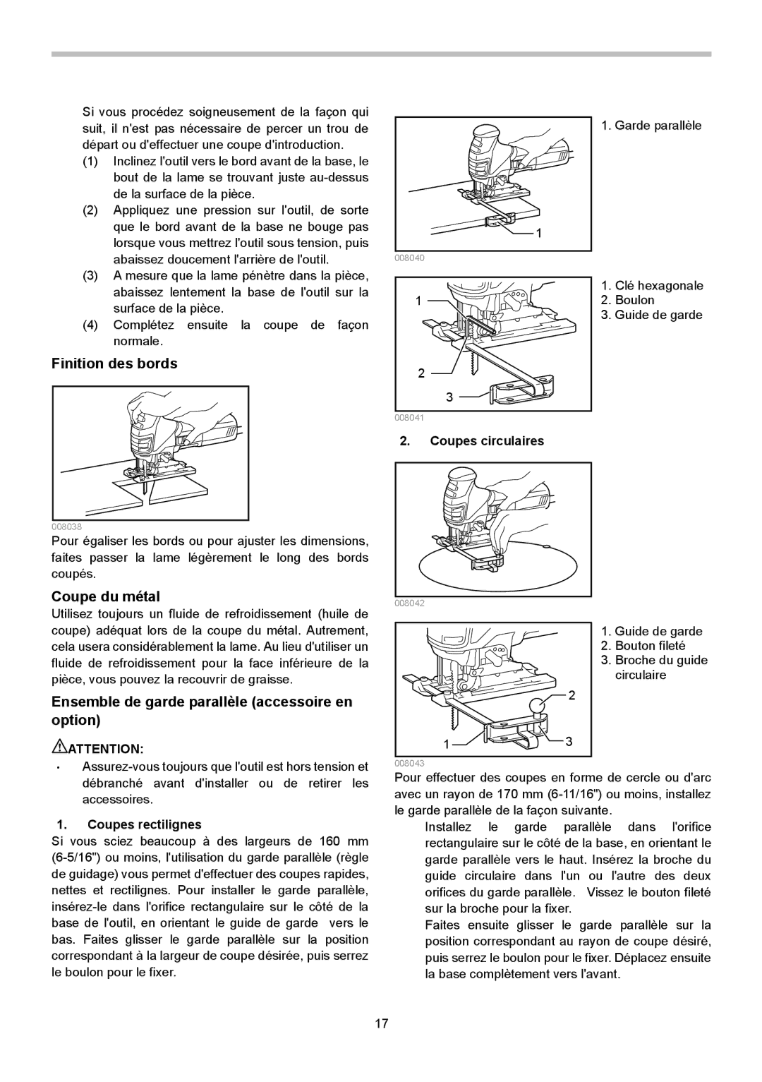 Makita 4351T Finition des bords, Coupe du métal, Ensemble de garde parallèle accessoire en option, Coupes rectilignes 