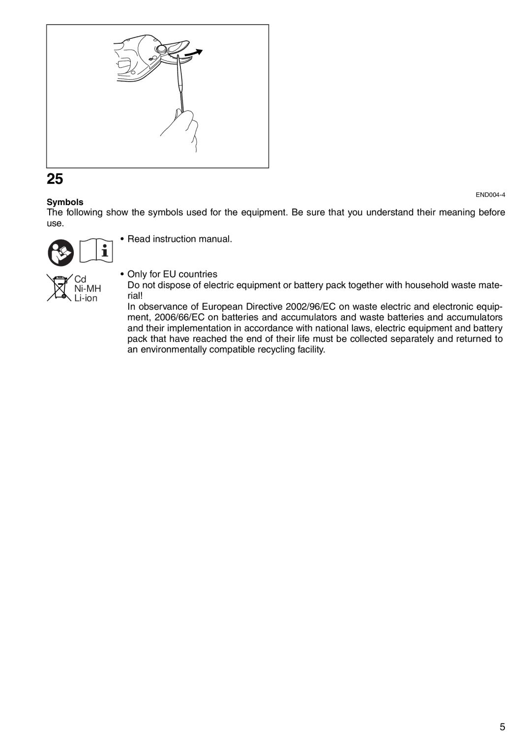 Makita 4604D specifications Symbols 