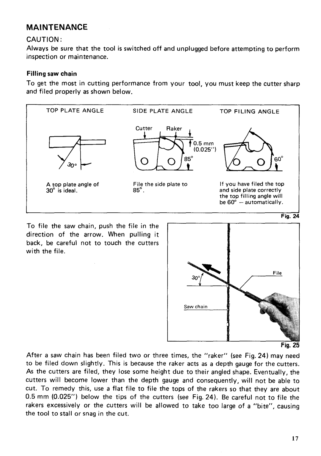 Makita 5016N8 specifications Maintenance 