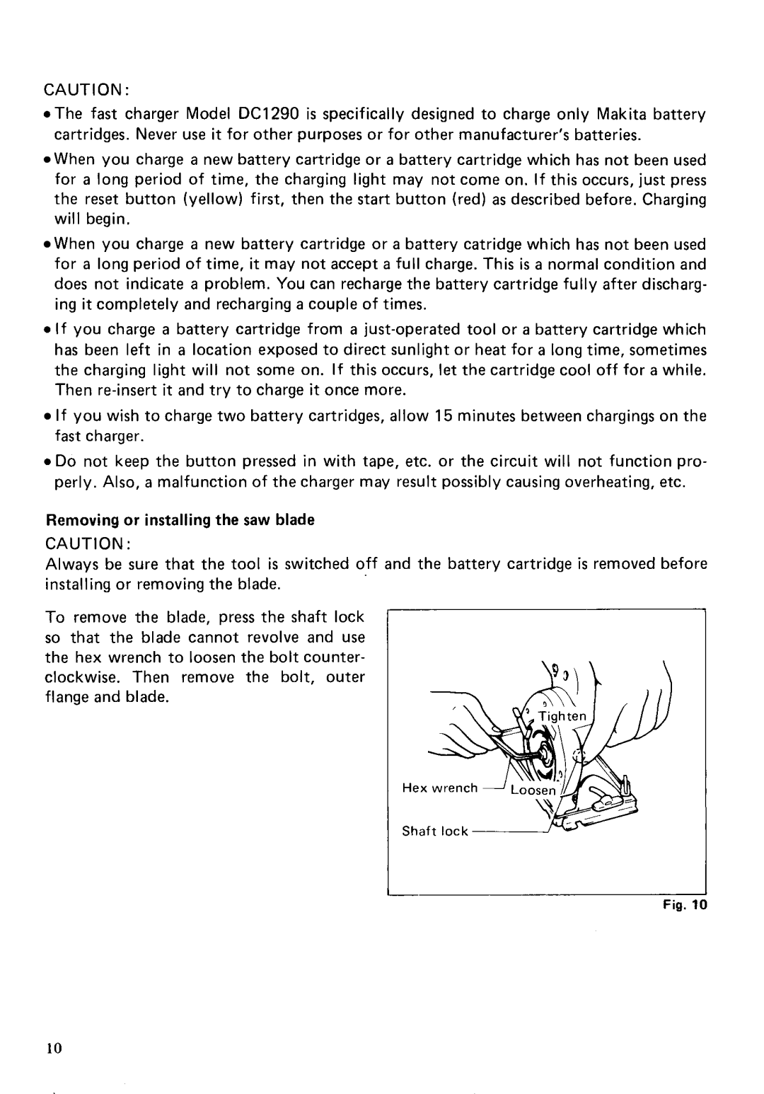 Makita 5092DW instruction manual 