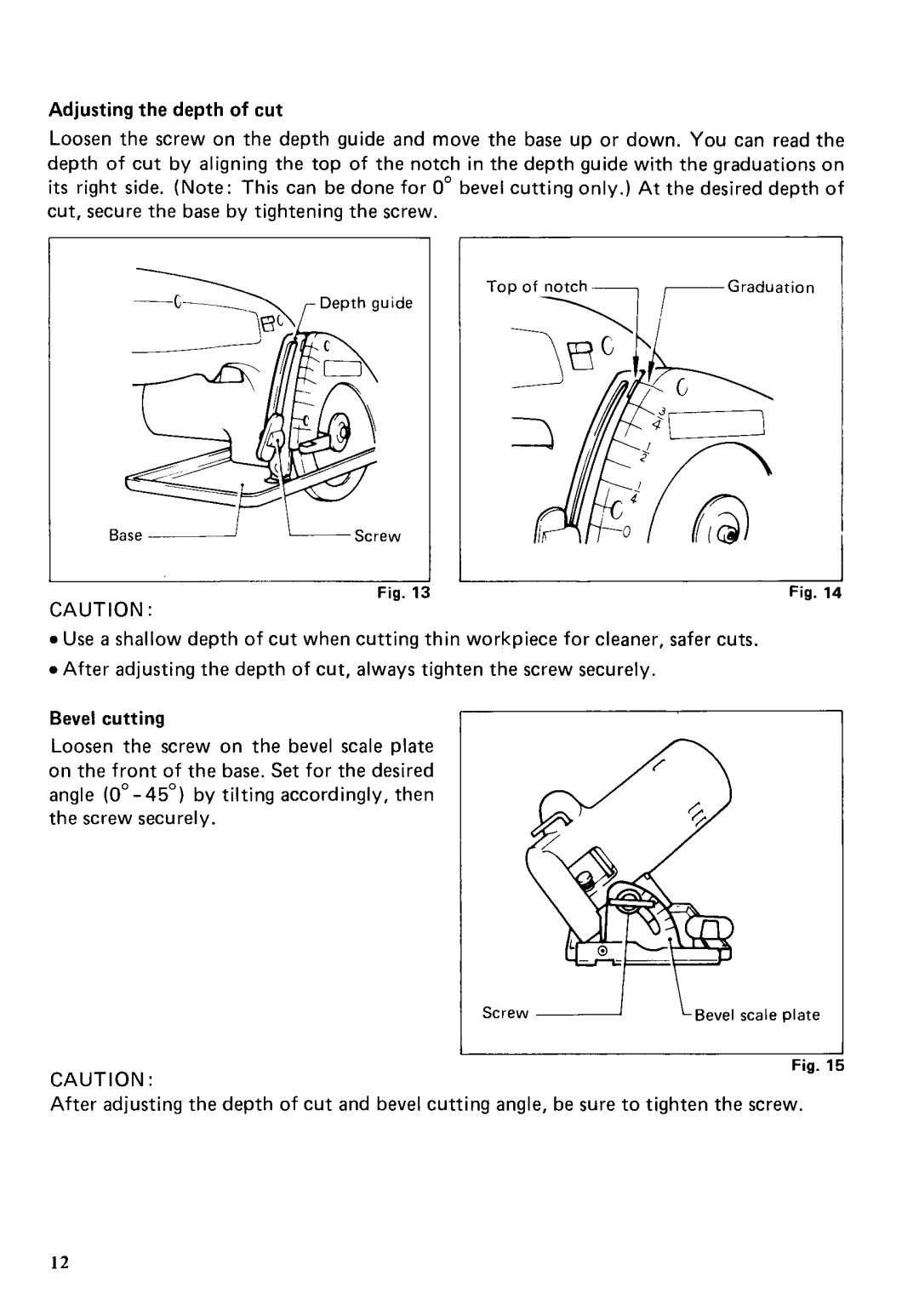 Makita 5092DW instruction manual Top of notch 