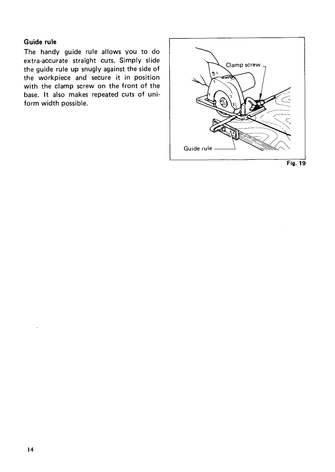 Makita 5092DW instruction manual Guide rule 