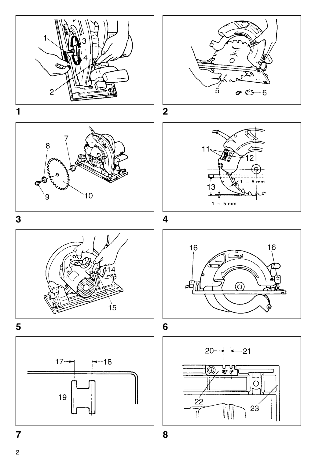 Makita 5143R, 5903R, 5703R, 5103R instruction manual 