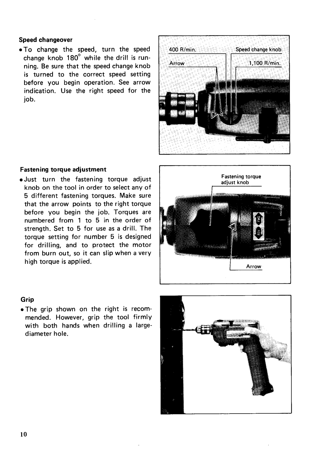 Makita 6012HDW instruction manual Arrow 