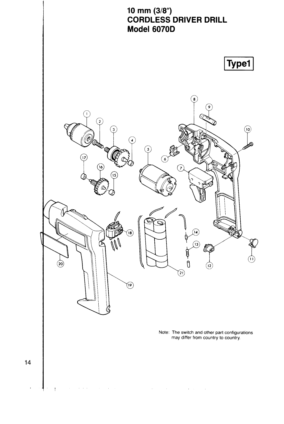 Makita 6070DW instruction manual Cordless Driver Drill 