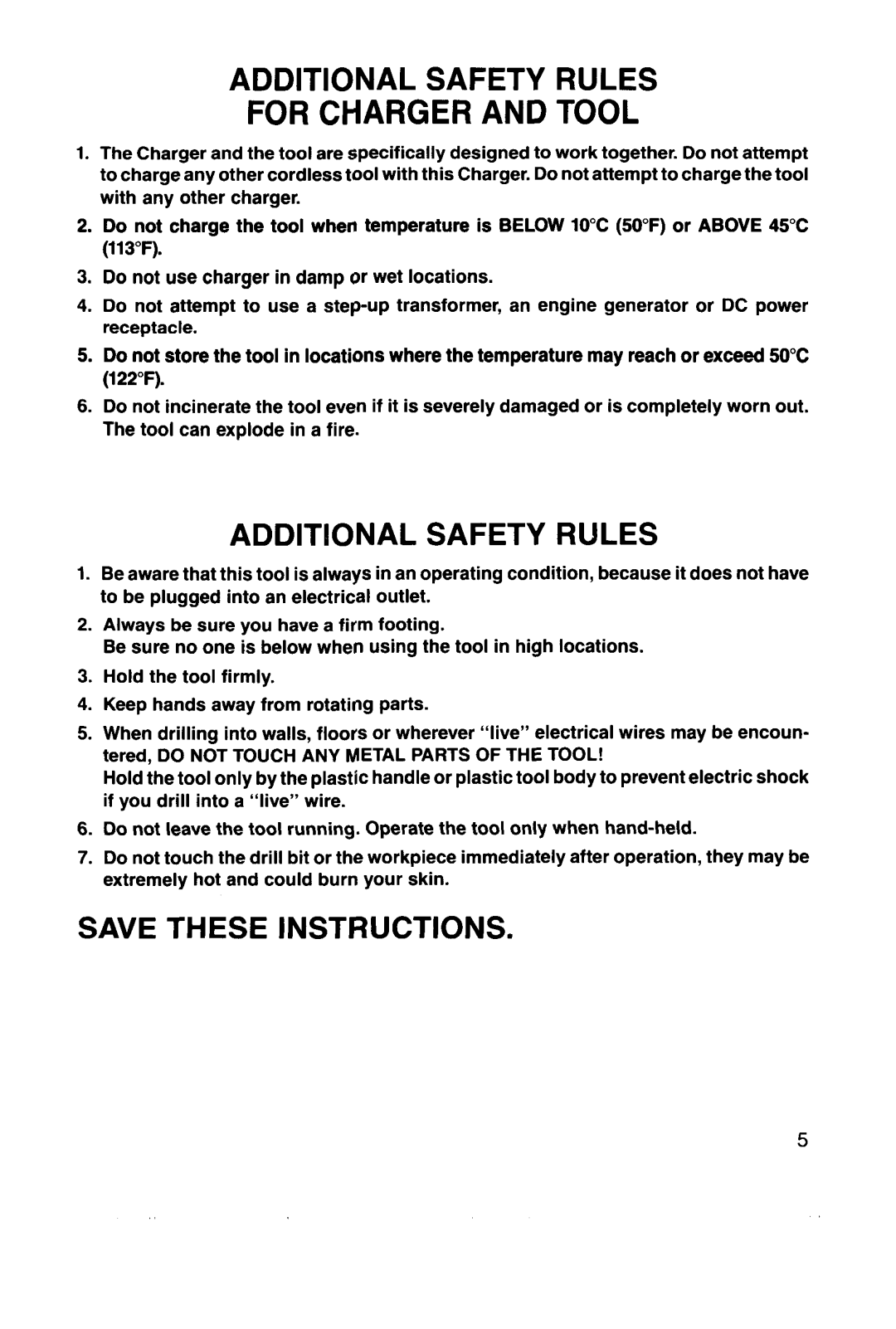 Makita 6070DW instruction manual For Charger and Tool, 122F 