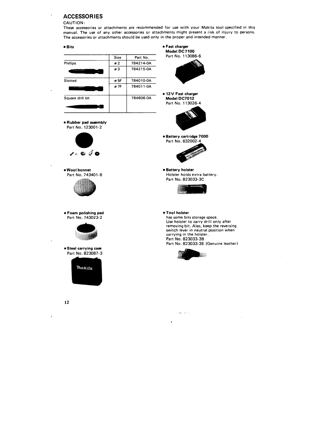 Makita 6075DW instruction manual Accessor I ES 