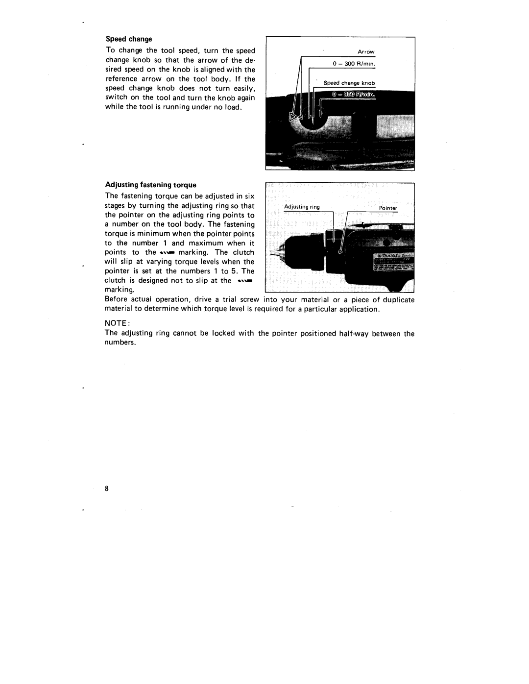 Makita 6075DW instruction manual Arrow 