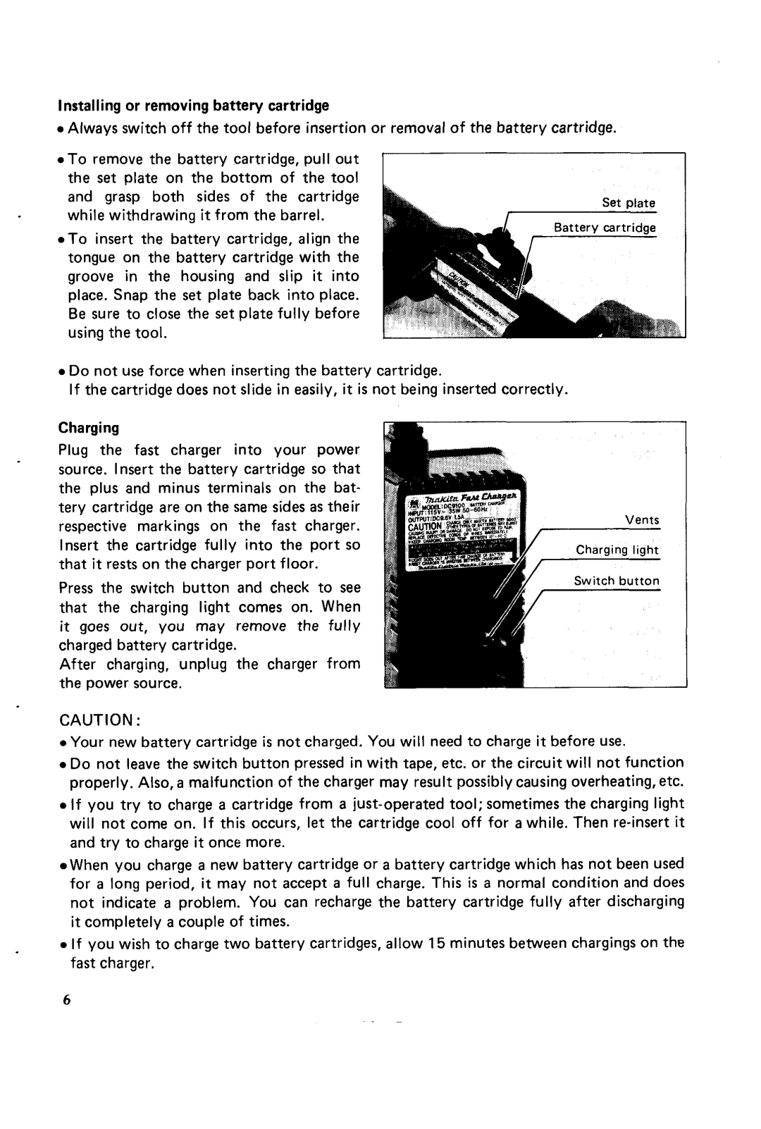 Makita 6094DW instruction manual 