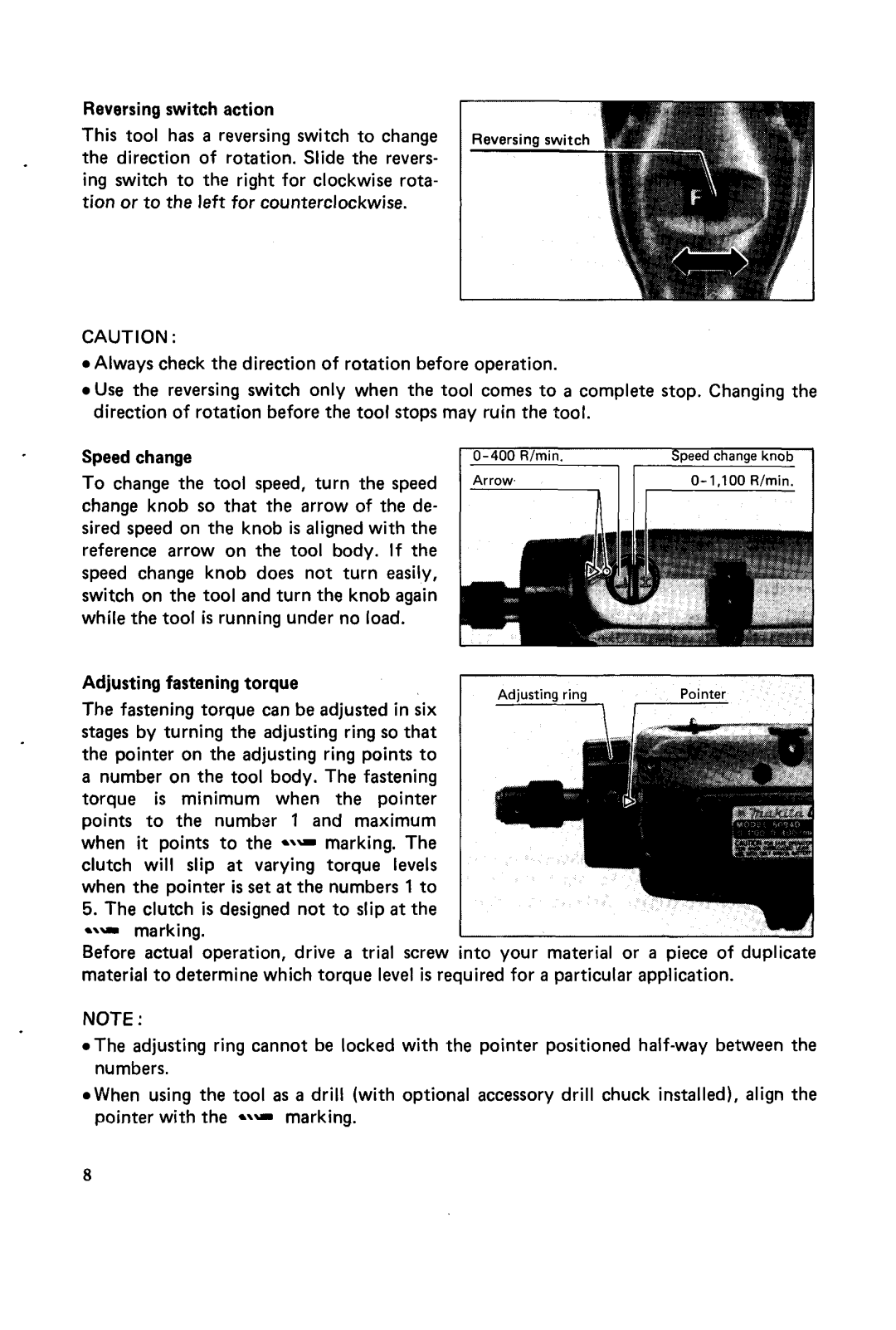 Makita 6094DW instruction manual Rlmin 