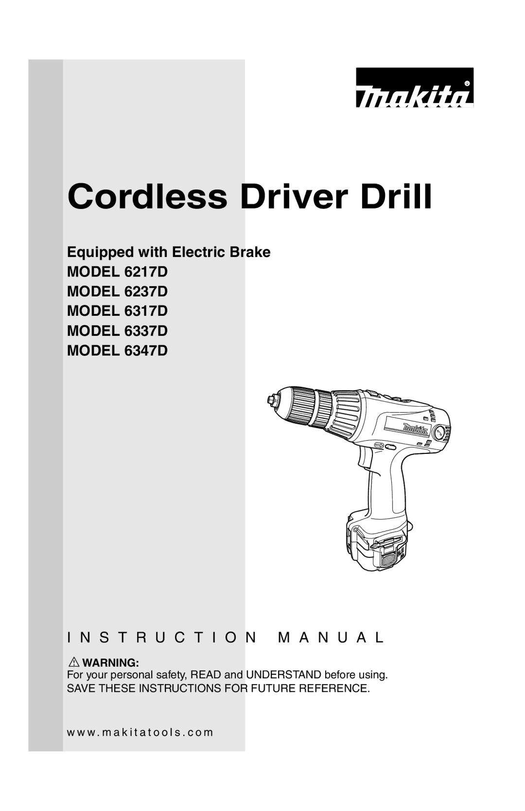 Makita 217D, 6237D instruction manual Cordless Driver Drill 