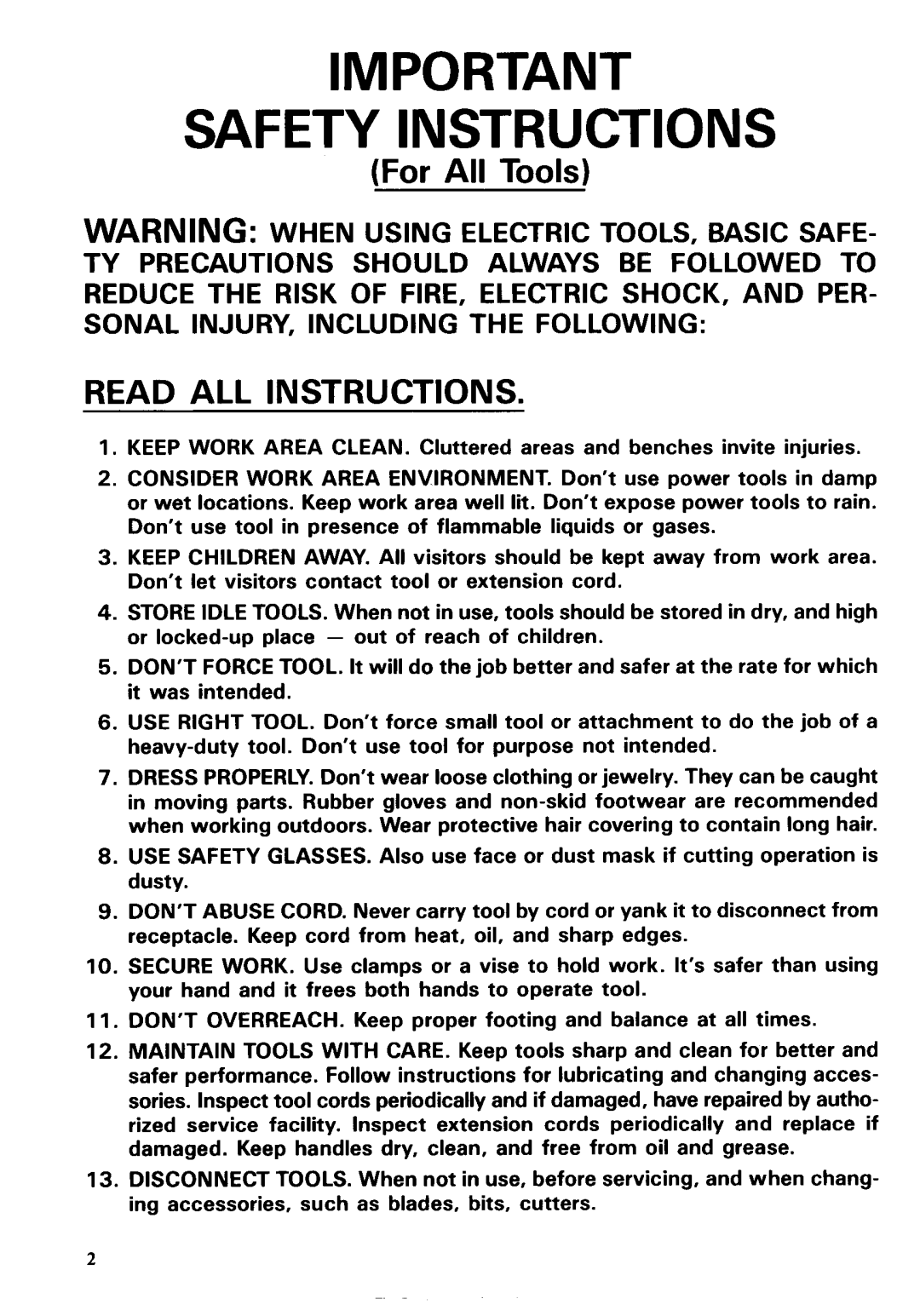 Makita 6303, 6302 specifications Safety Instructions 