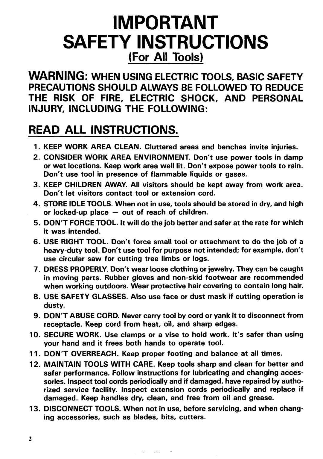 Makita 6312DWG dimensions Safety Instructions 