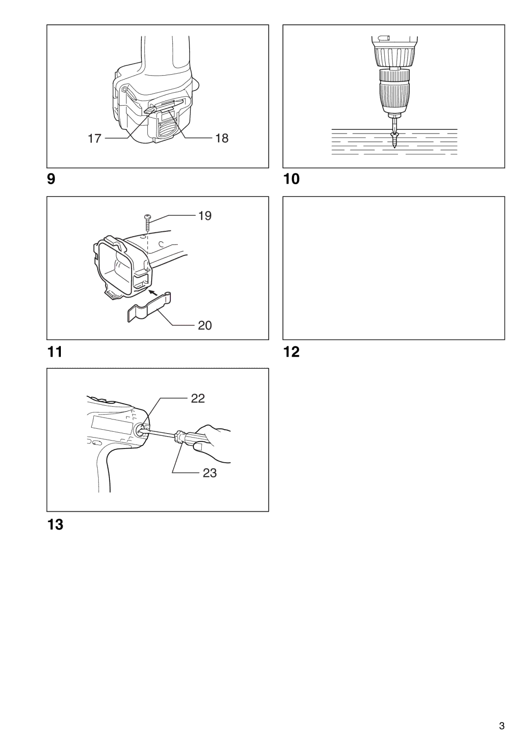 Makita 6217D, 6347D, 6337D, 6317D, 6207D instruction manual 