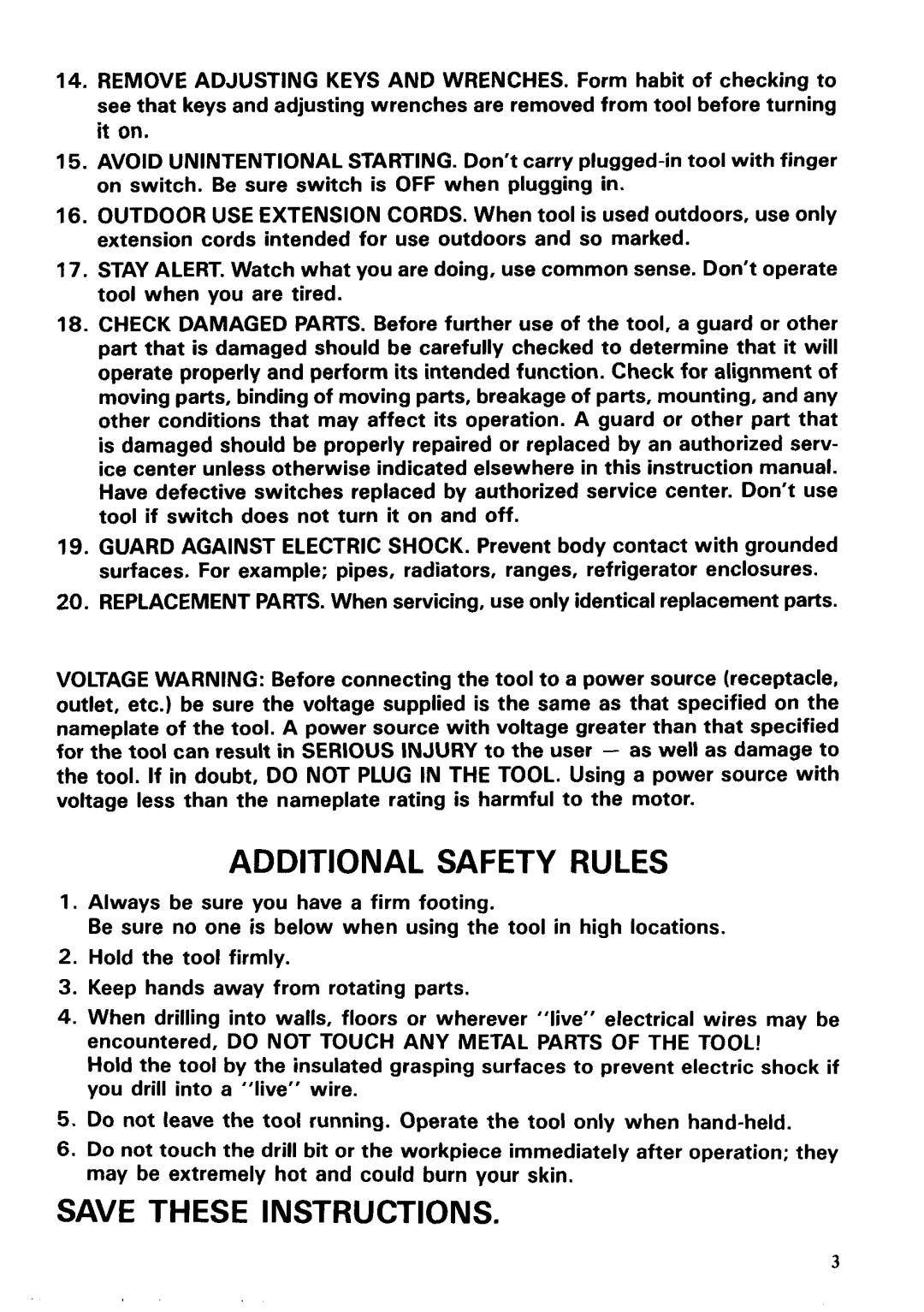 Makita 6402 instruction manual Additional Safety Rules 