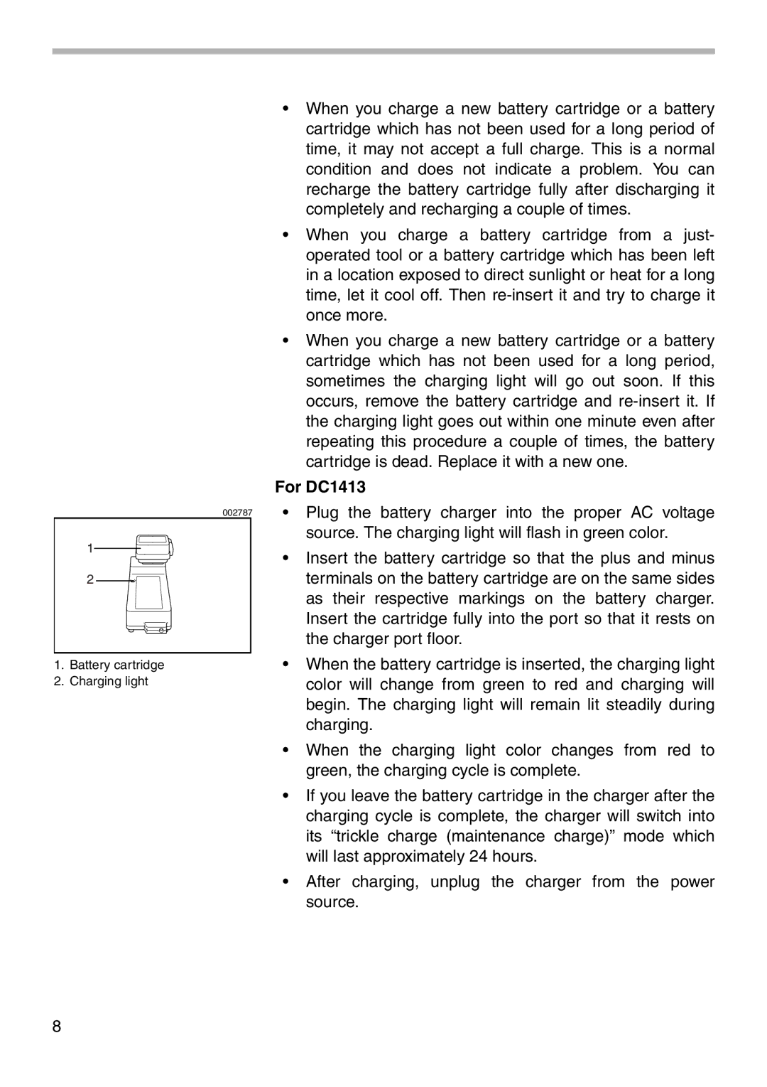 Makita 6705D instruction manual For DC1413 