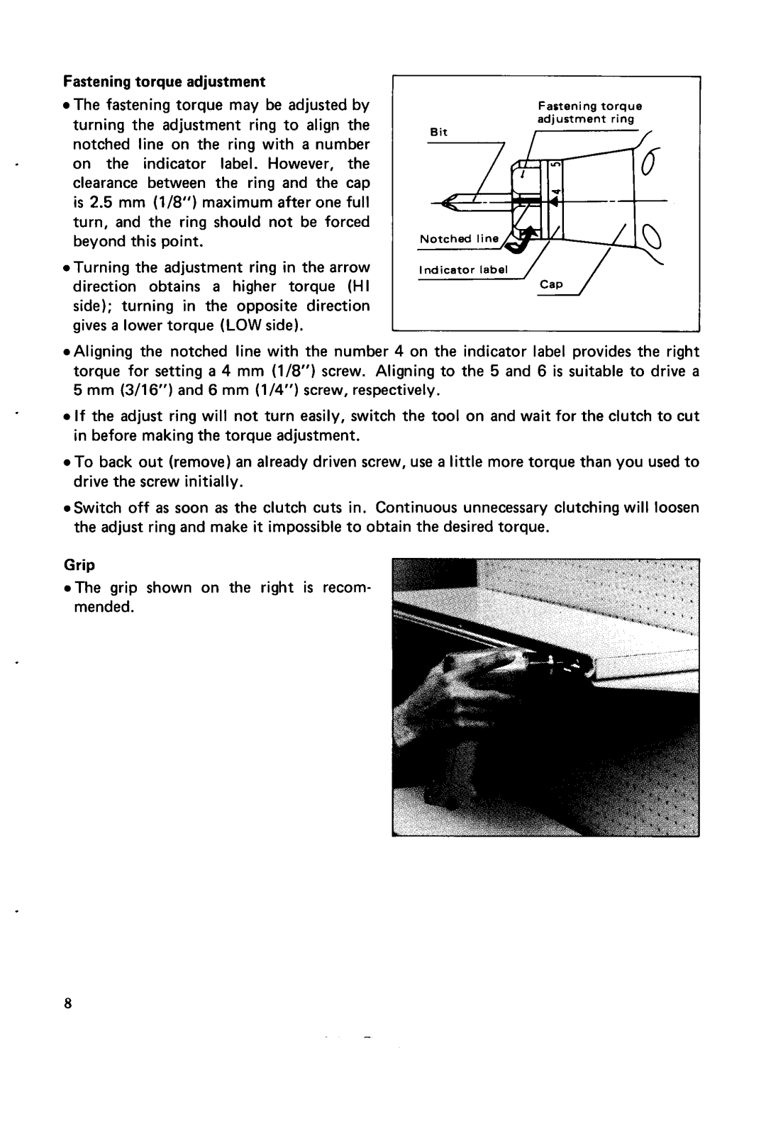 Makita 6710DW instruction manual Fasteningtorque adjustment 