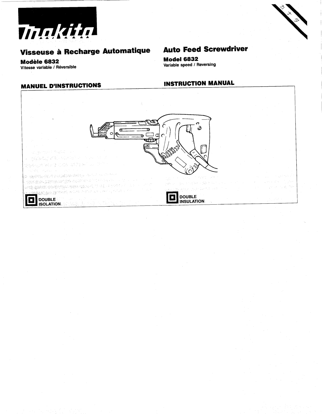 Makita 6832 manual 