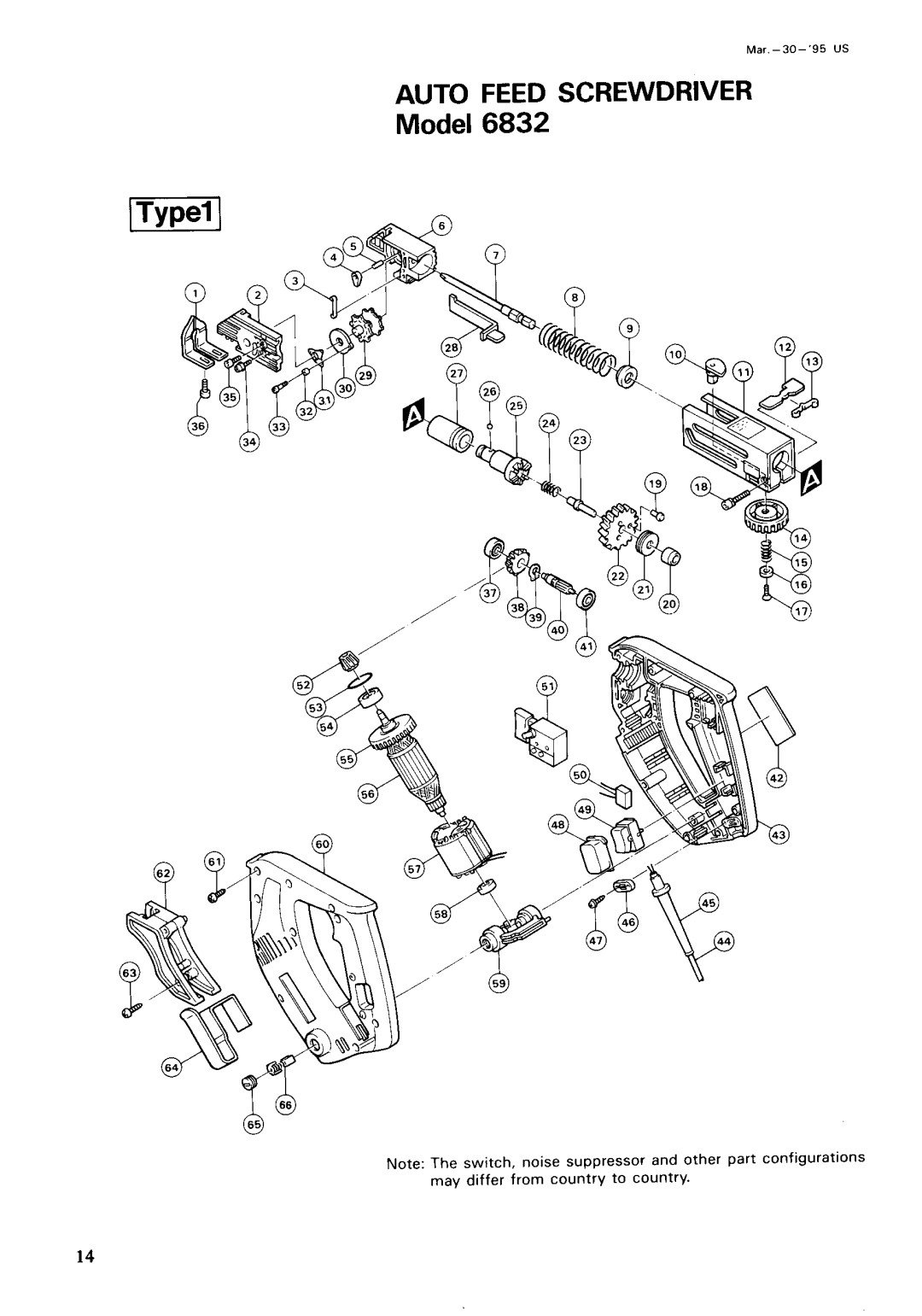 Makita 6832 instruction manual Auto Feed Screwdriver 