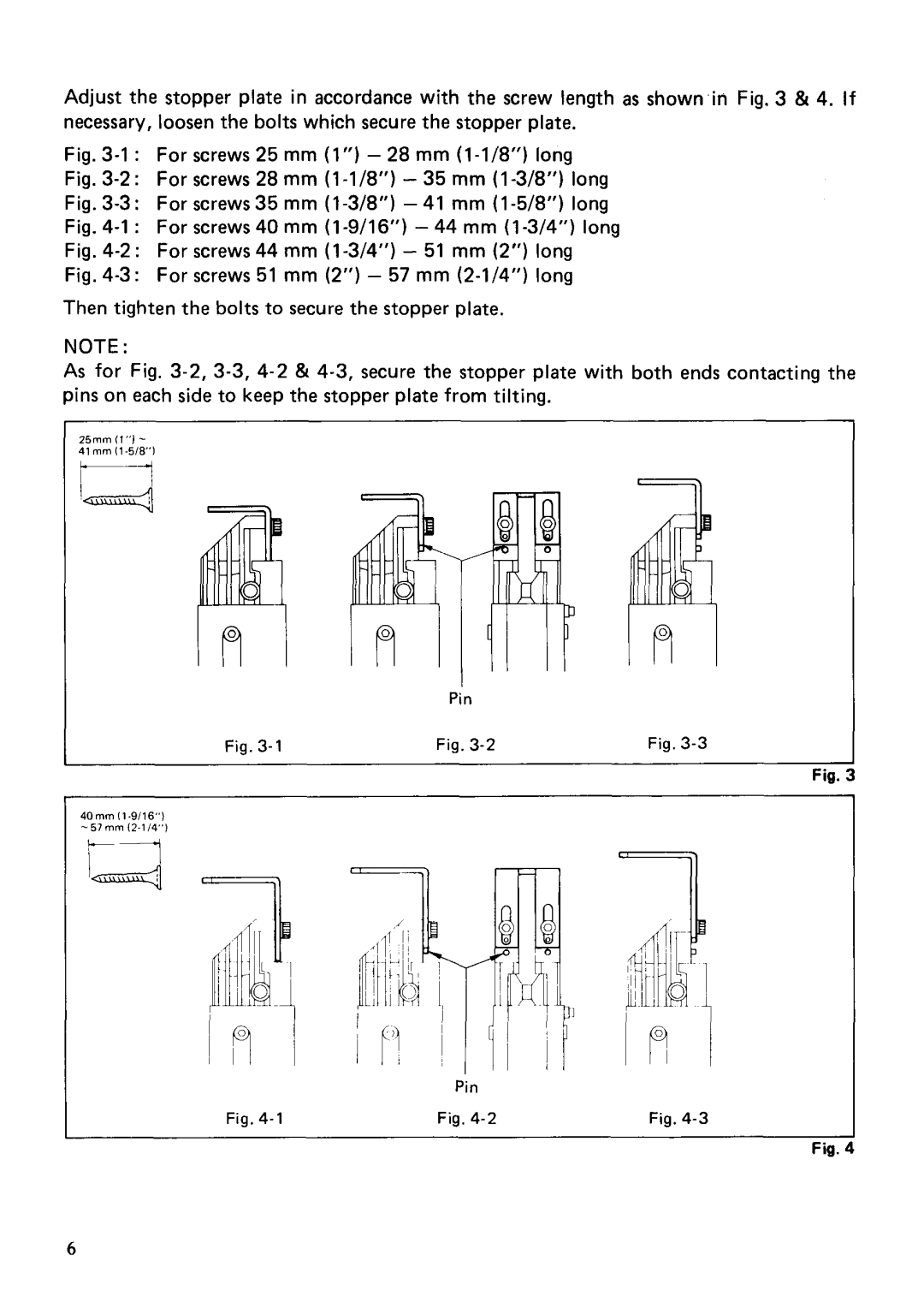 Makita 6832 instruction manual Pin 