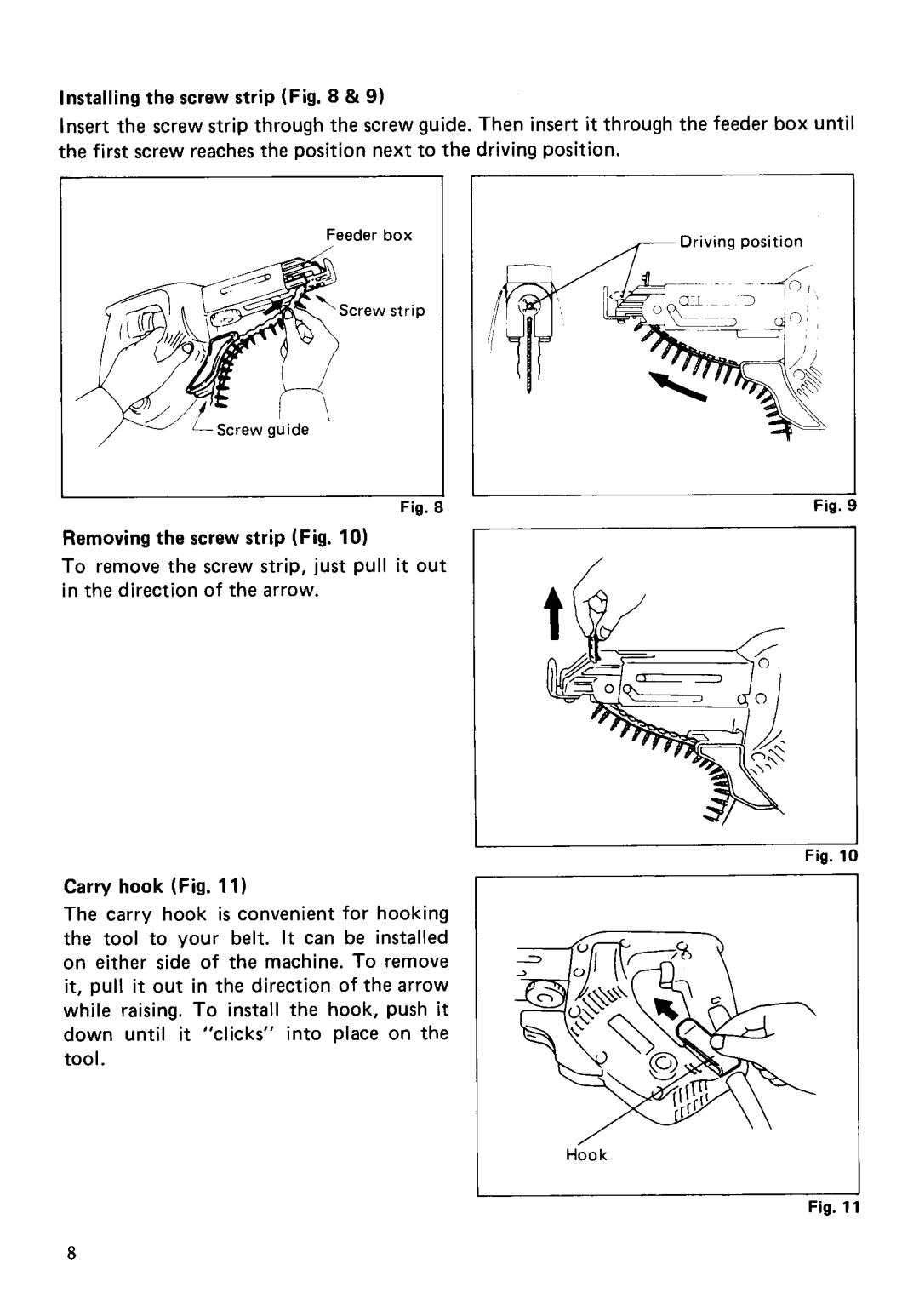 Makita 6832 instruction manual Hook 