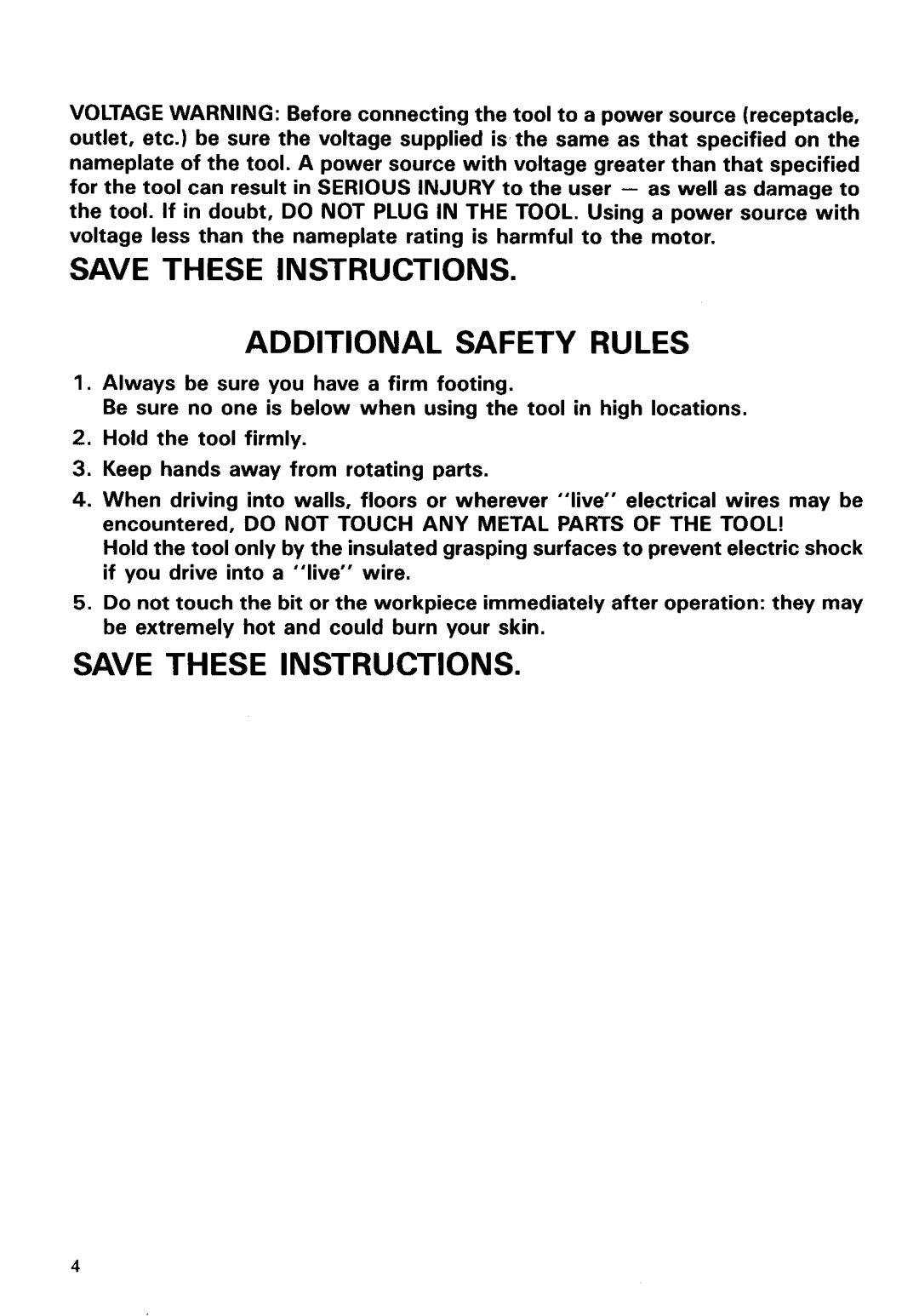 Makita 68OODBV instruction manual Additional Safety Rules 