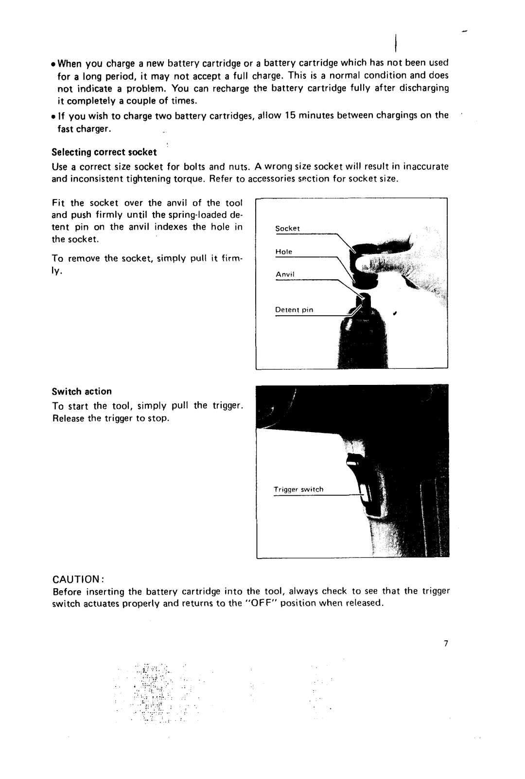 Makita 6900DW instruction manual Trigger switch !l 