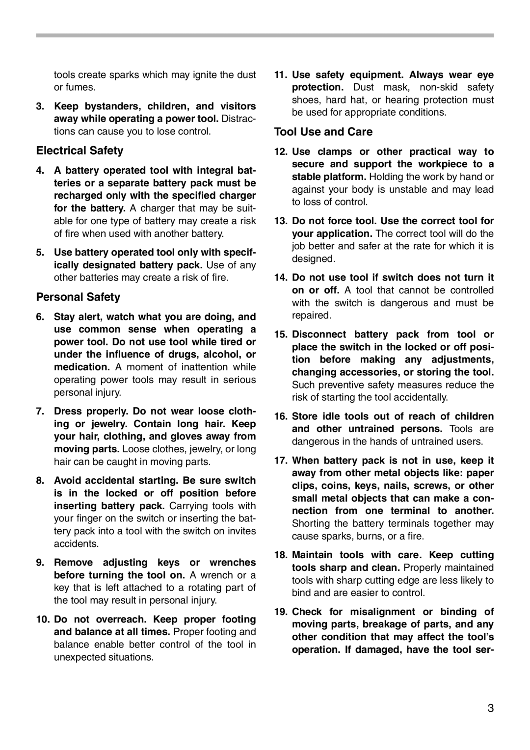 Makita 6907D instruction manual Electrical Safety 