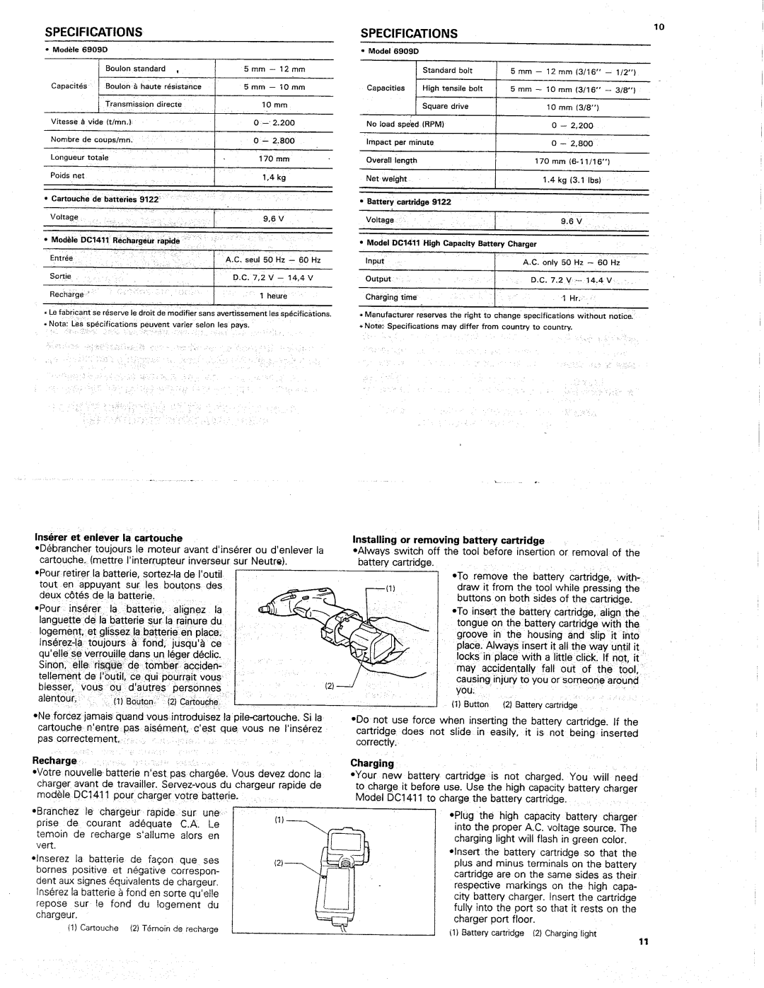 Makita 6909DW manual 