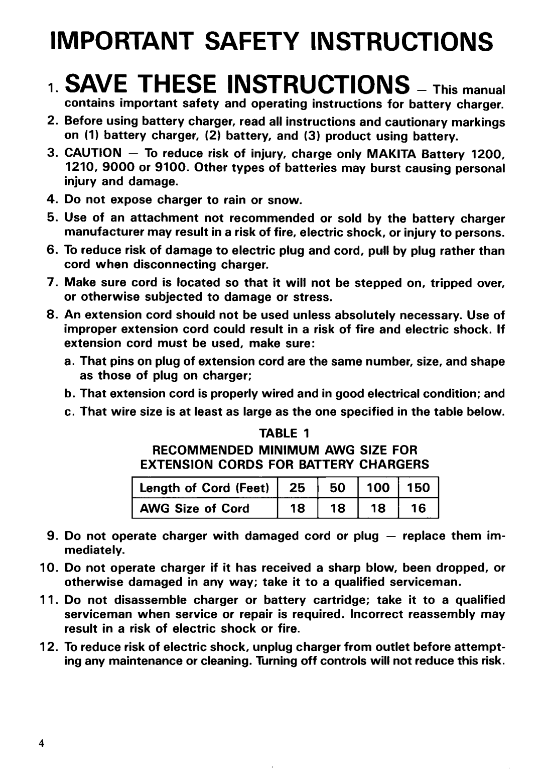 Makita 6911DW instruction manual 