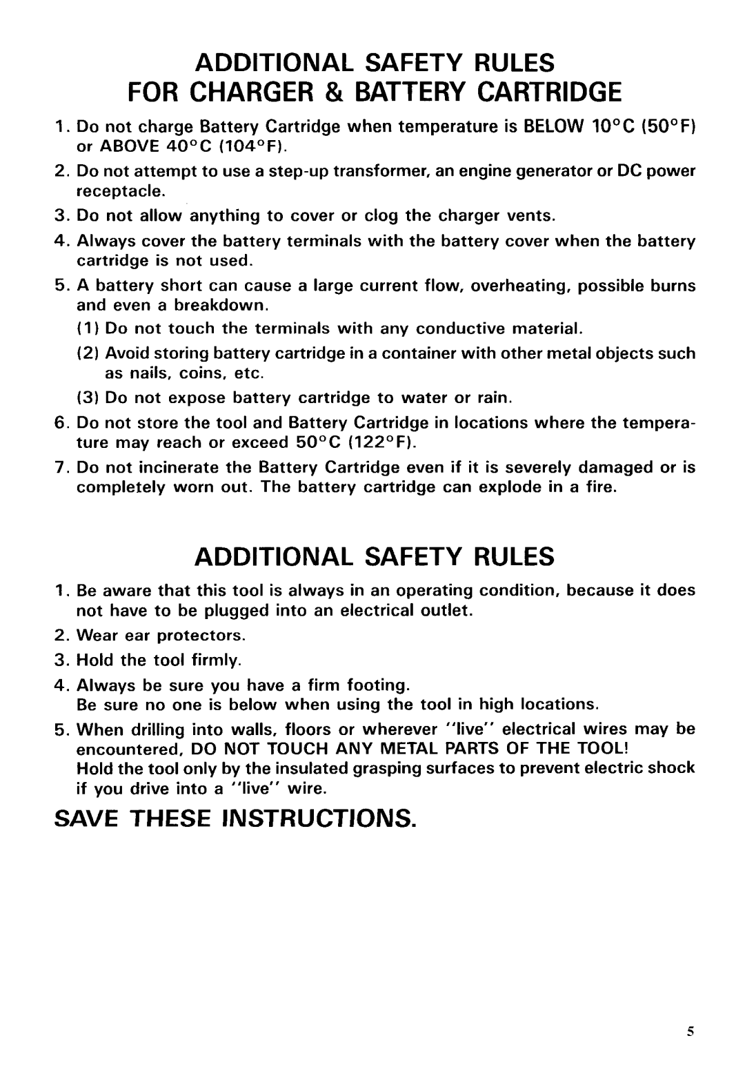 Makita 6913DWG instruction manual For Charger & Battery Cartridge 