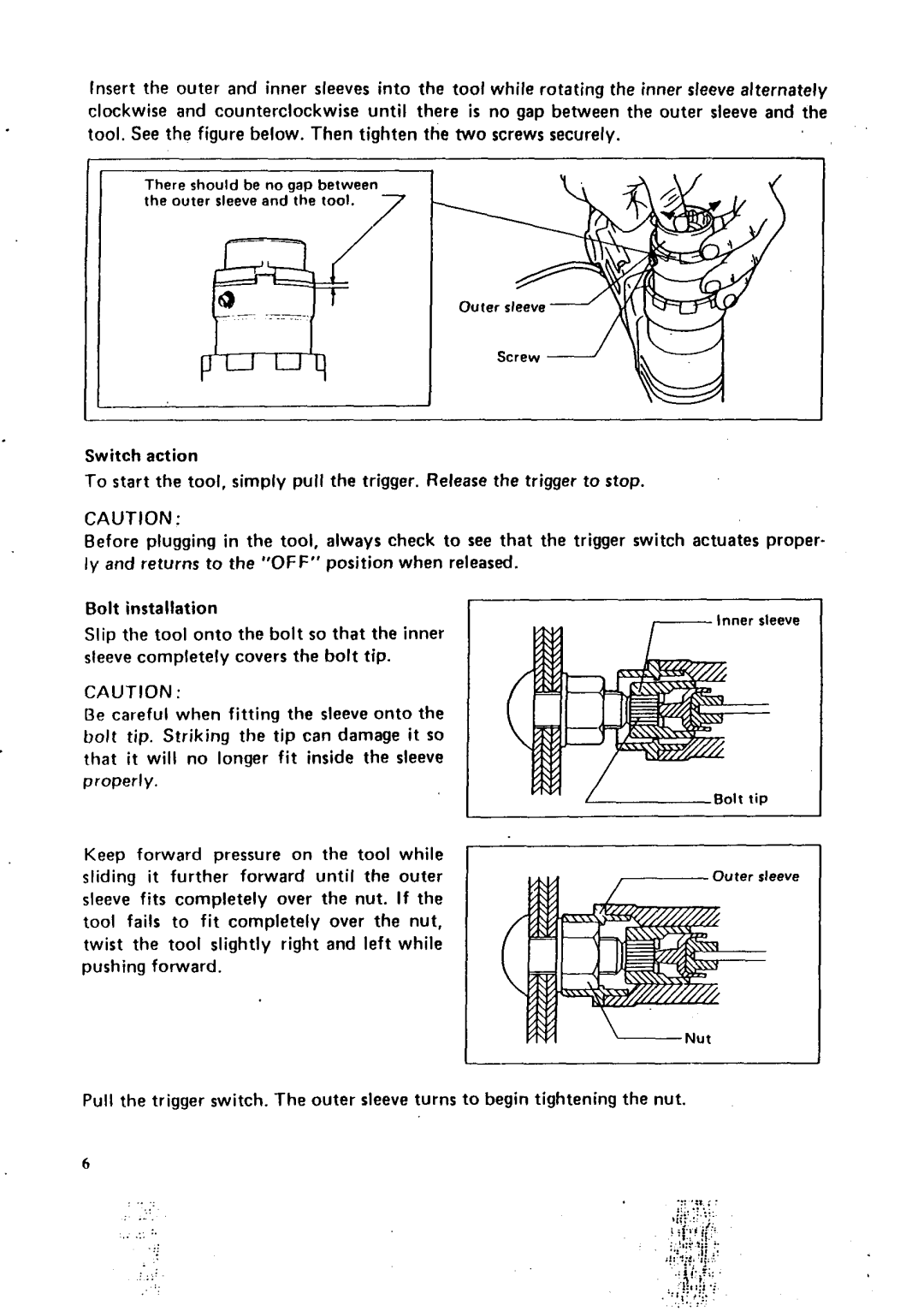 Makita 6922N8, 6920NB instruction manual U T I O N 