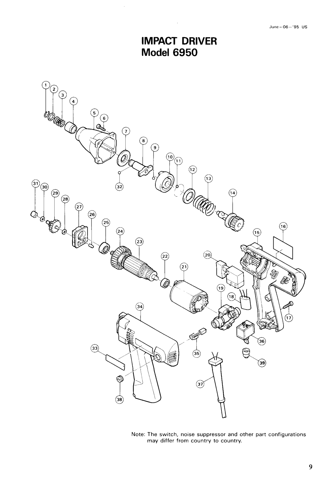 Makita 6950 instruction manual Impact Driver 