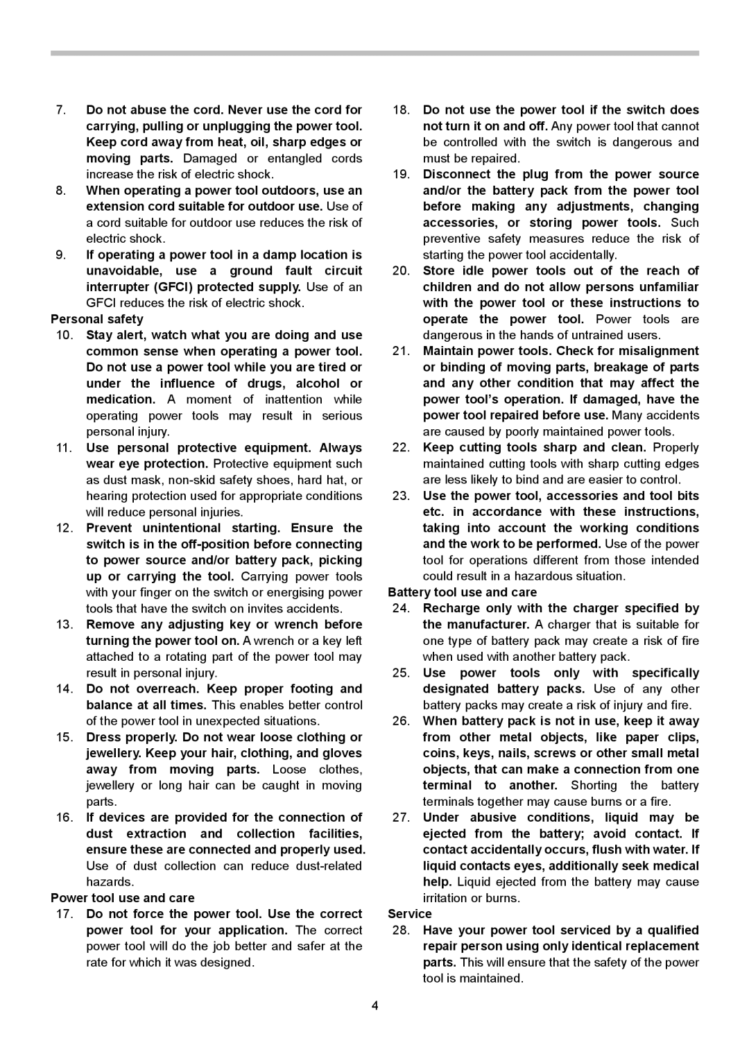 Makita 8381D, 8391D, 8271D, 8281D instruction manual 