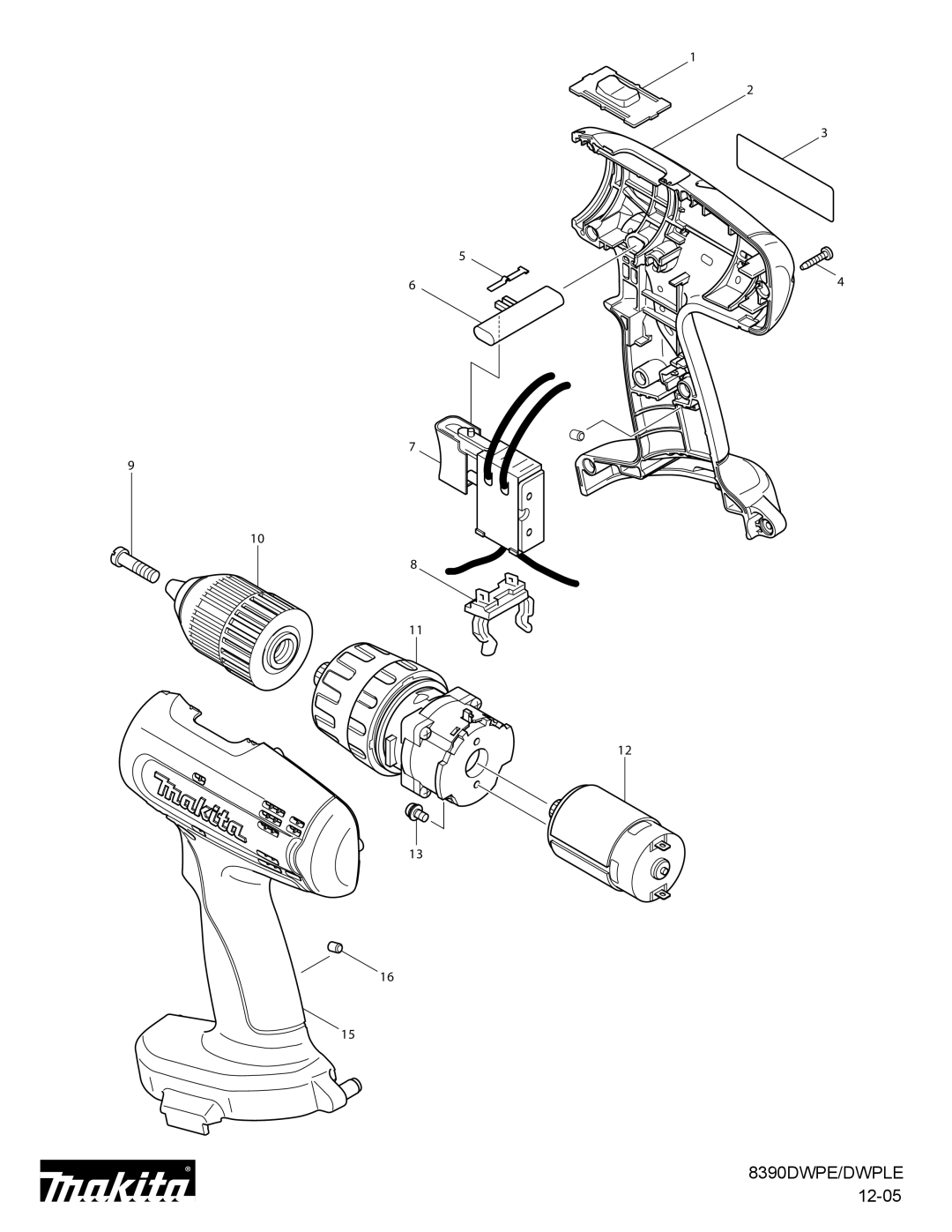 Makita manual 8390DWPE/DWPLE 