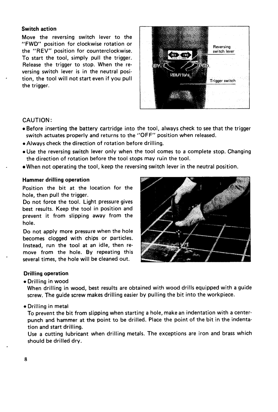 Makita 8400DW instruction manual 