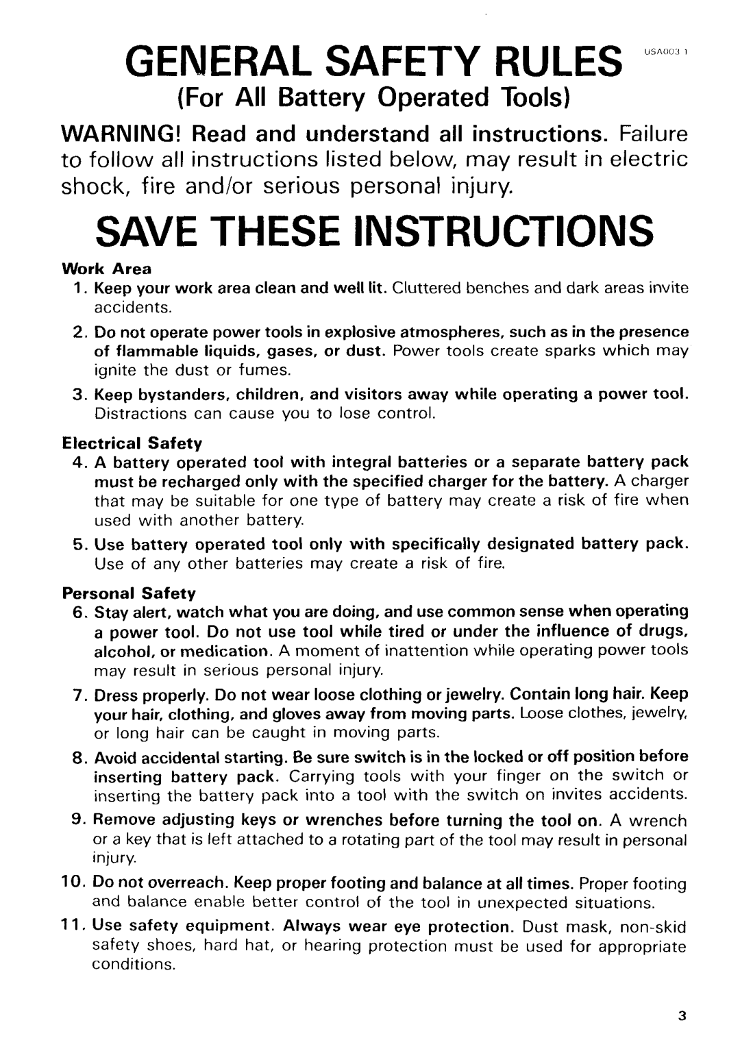 Makita 8413 instruction manual General Safety Rules 