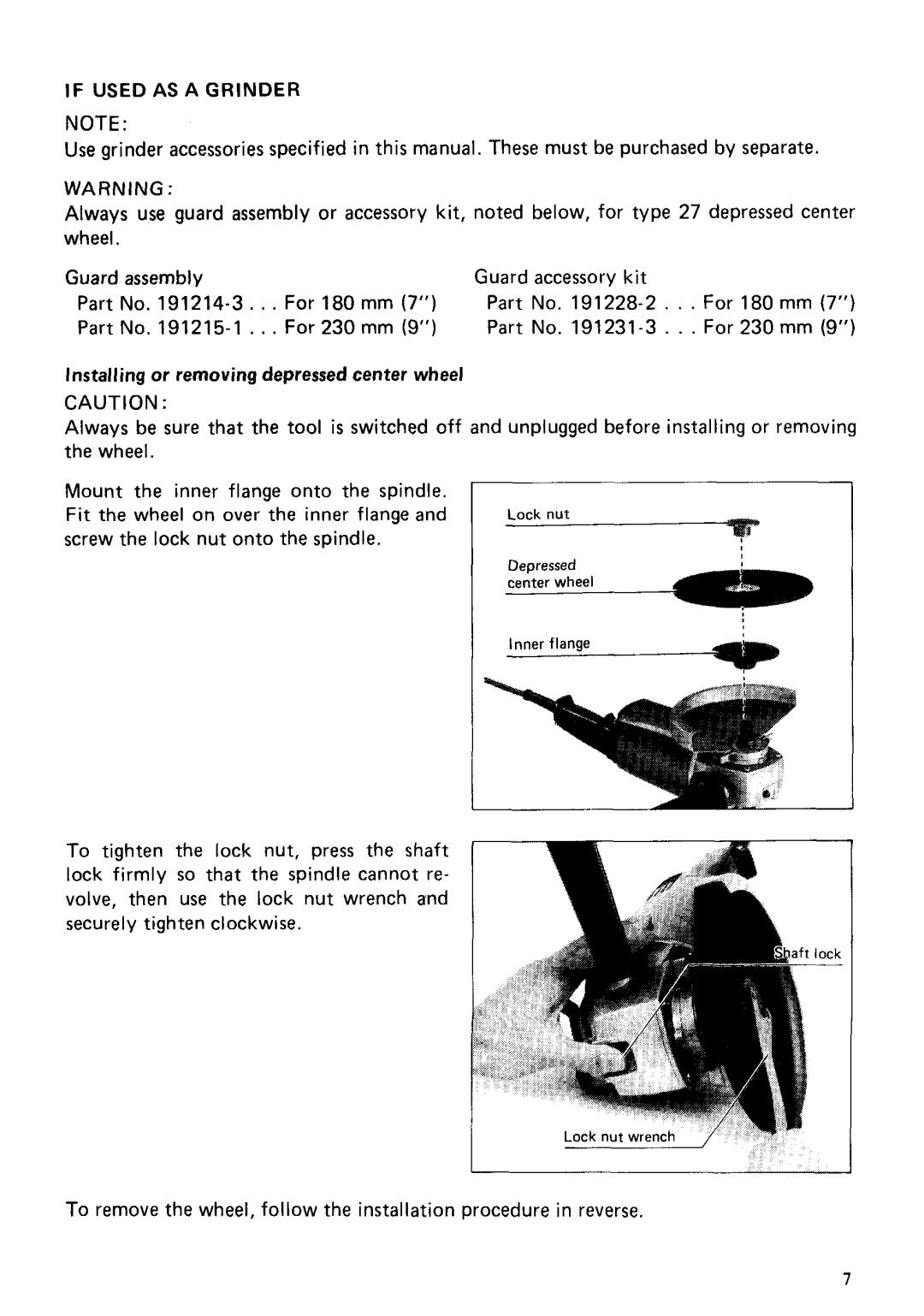 Makita 900BL instruction manual For 230 mm 