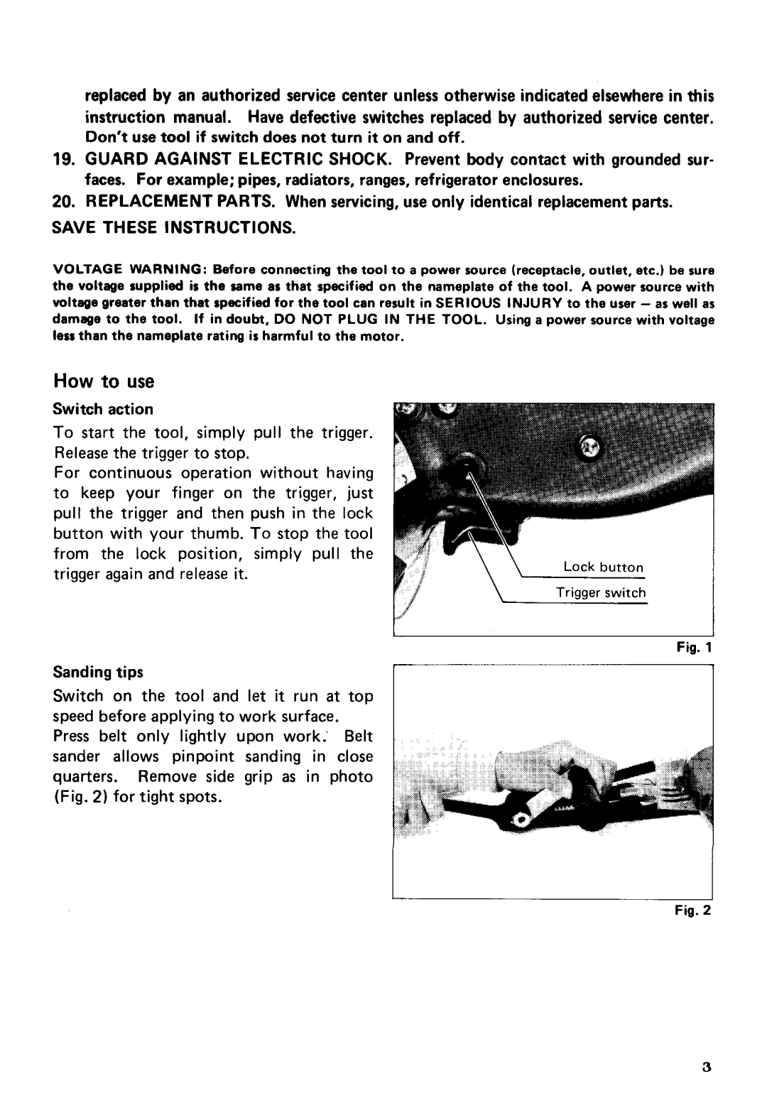 Makita 9030 instruction manual How to use 