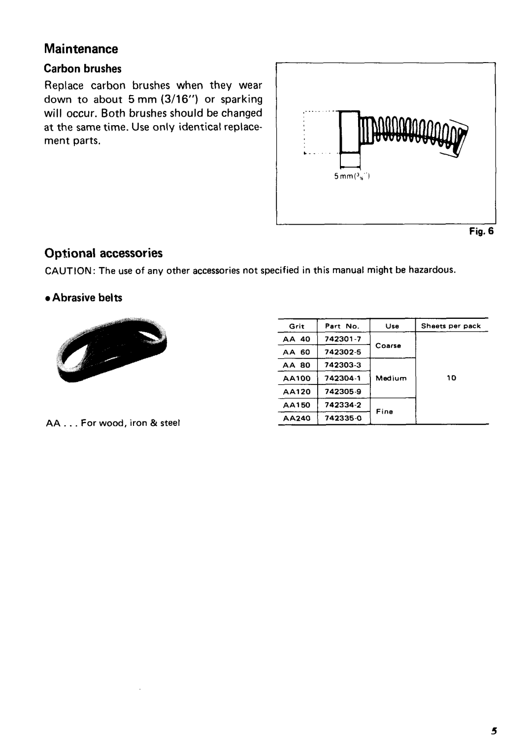 Makita 9030 instruction manual Maintenance 