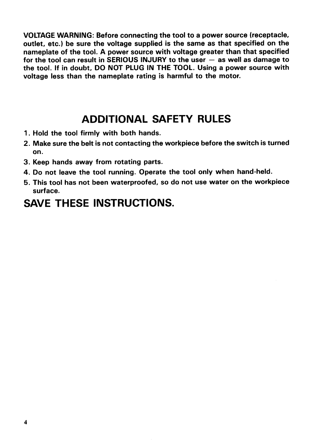 Makita 9031 instruction manual Additional Safety Rules 