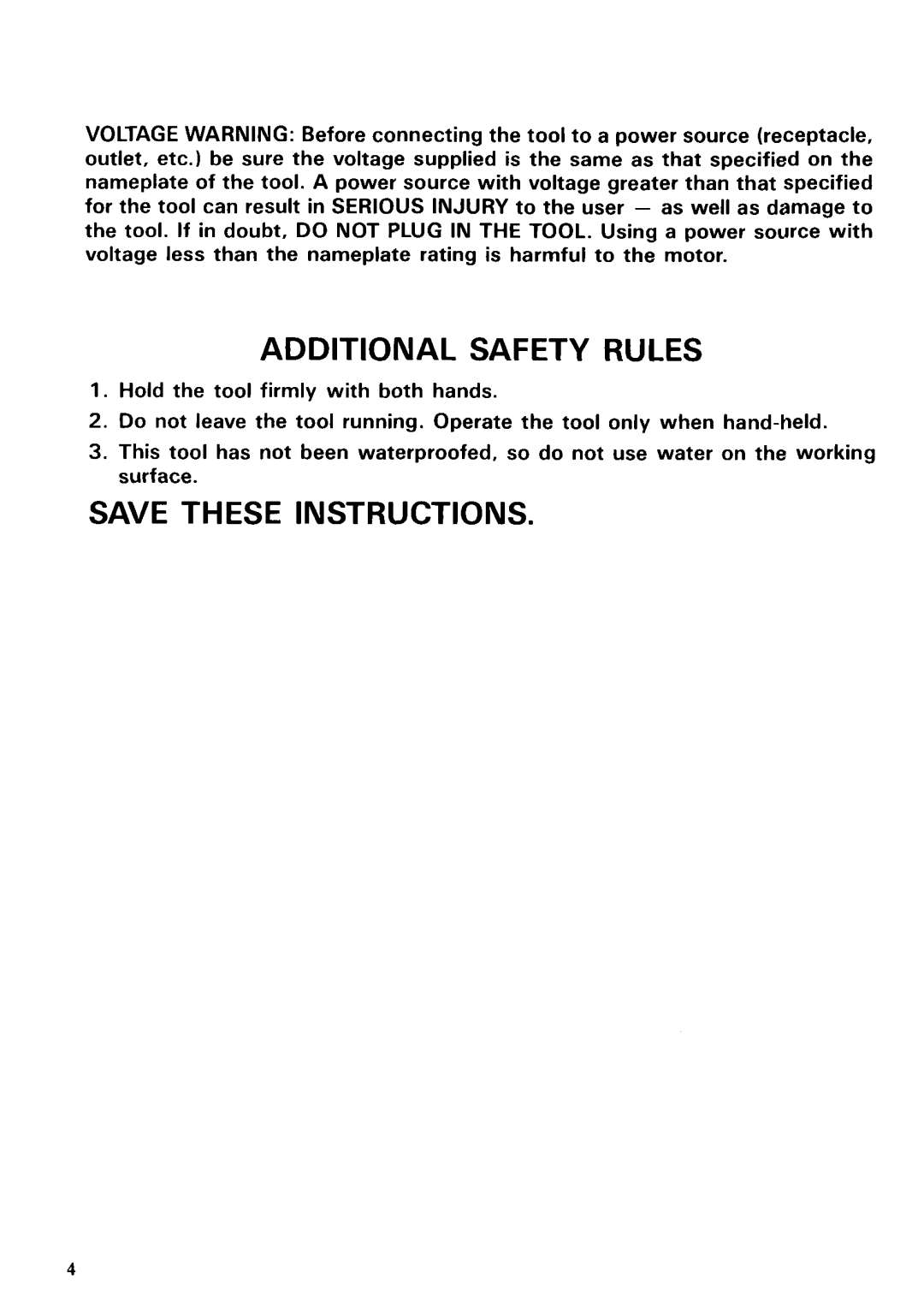 Makita 9035 instruction manual Additional Safety Rules 