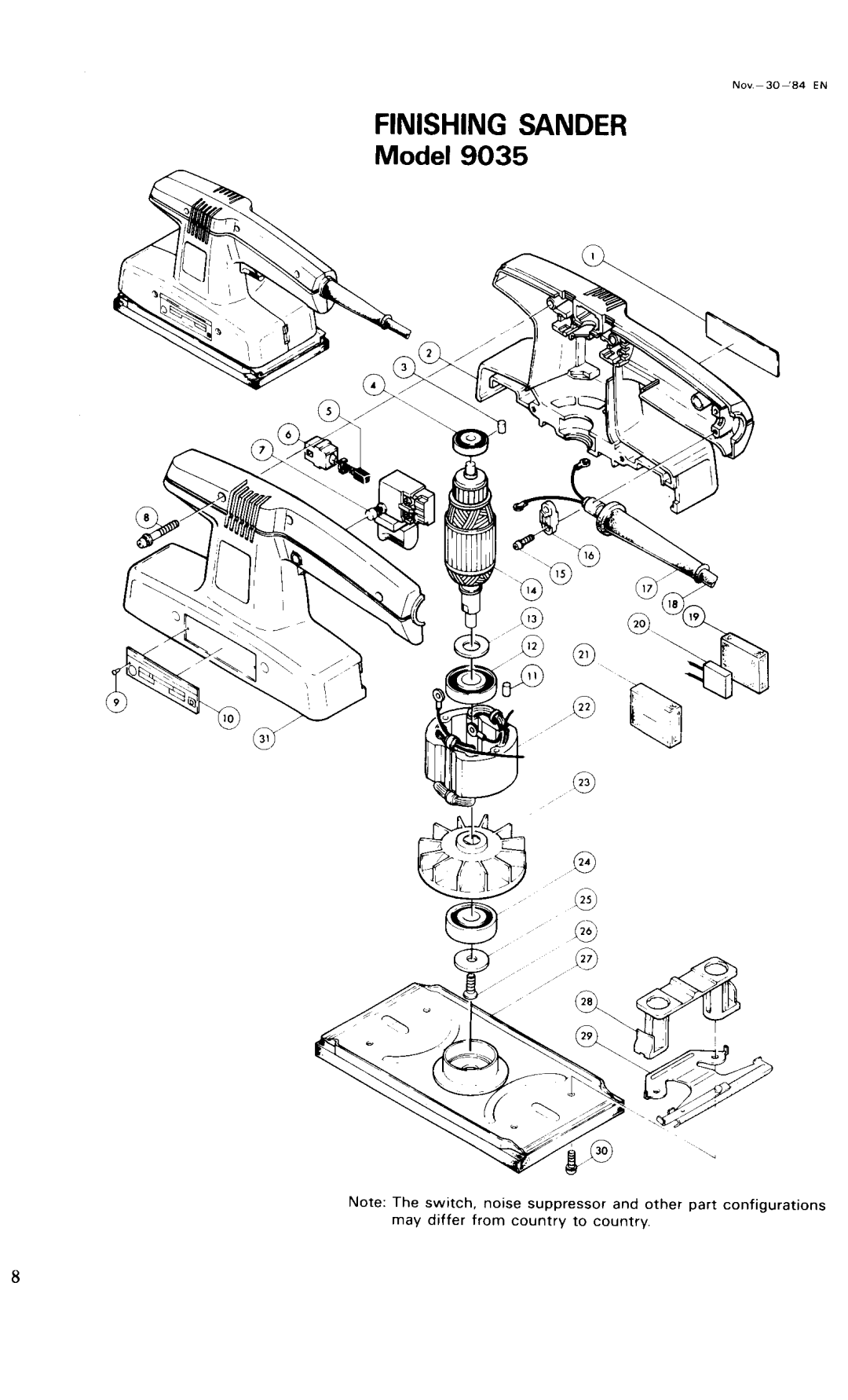 Makita 9035 instruction manual Nov-30-84 EN 