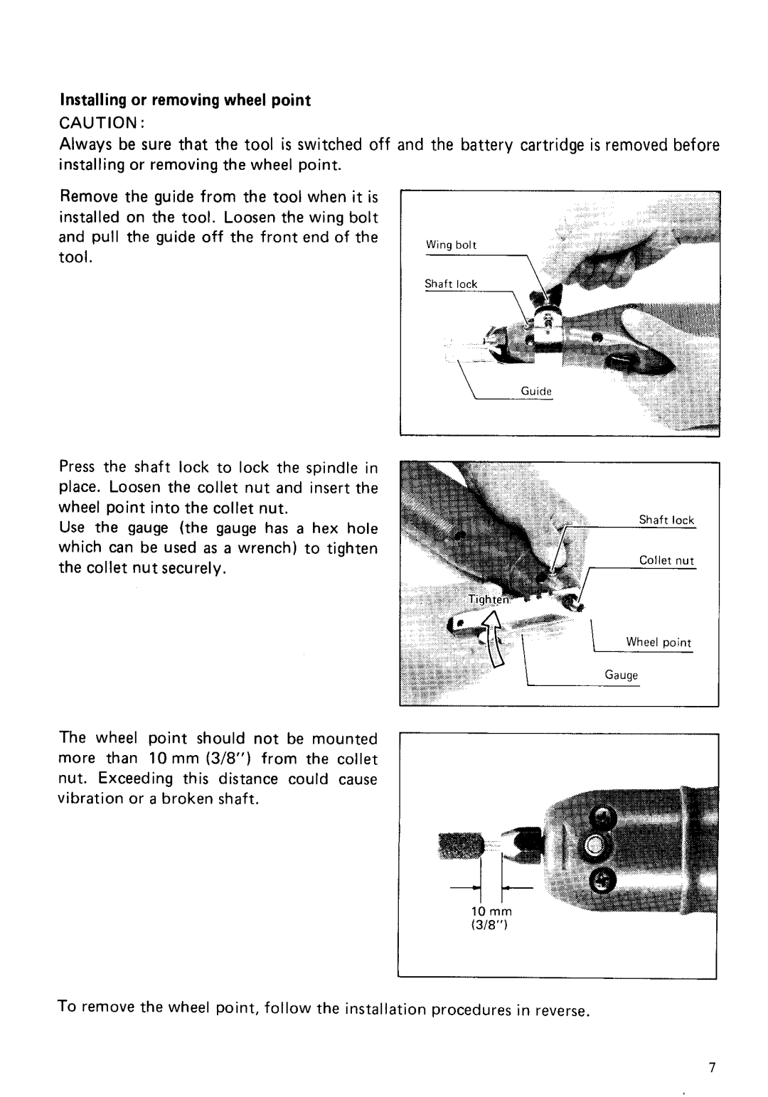 Makita 903DW instruction manual Shaft lock 