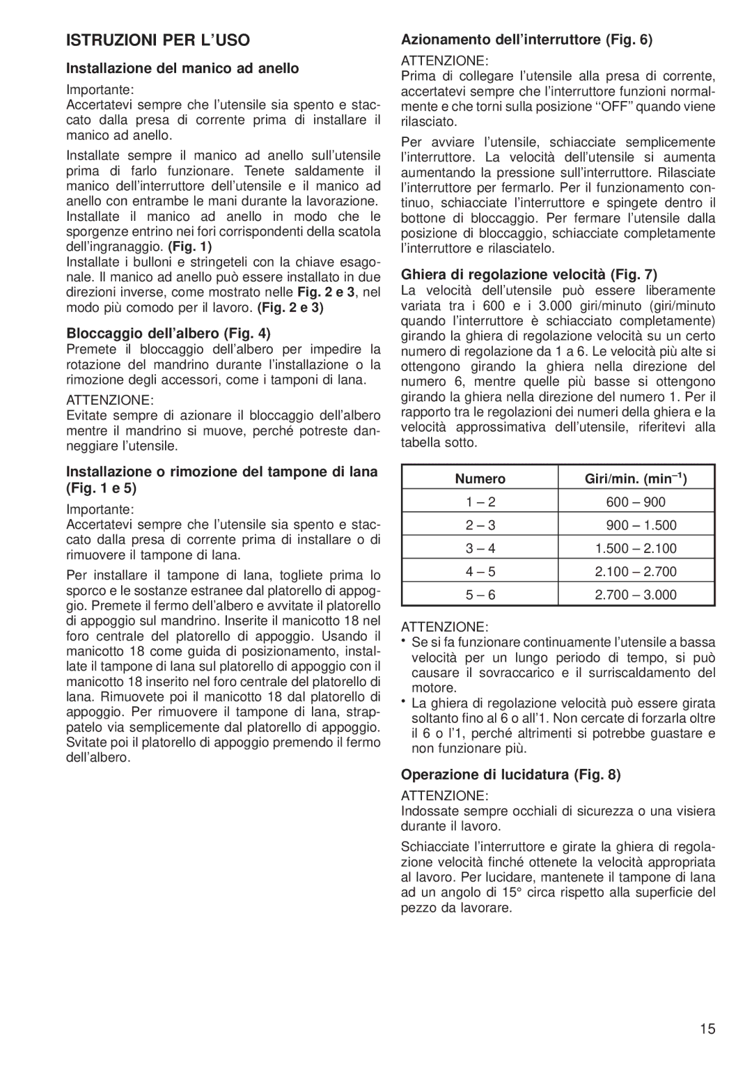 Makita 9227CB instruction manual Istruzioni PER Luso 