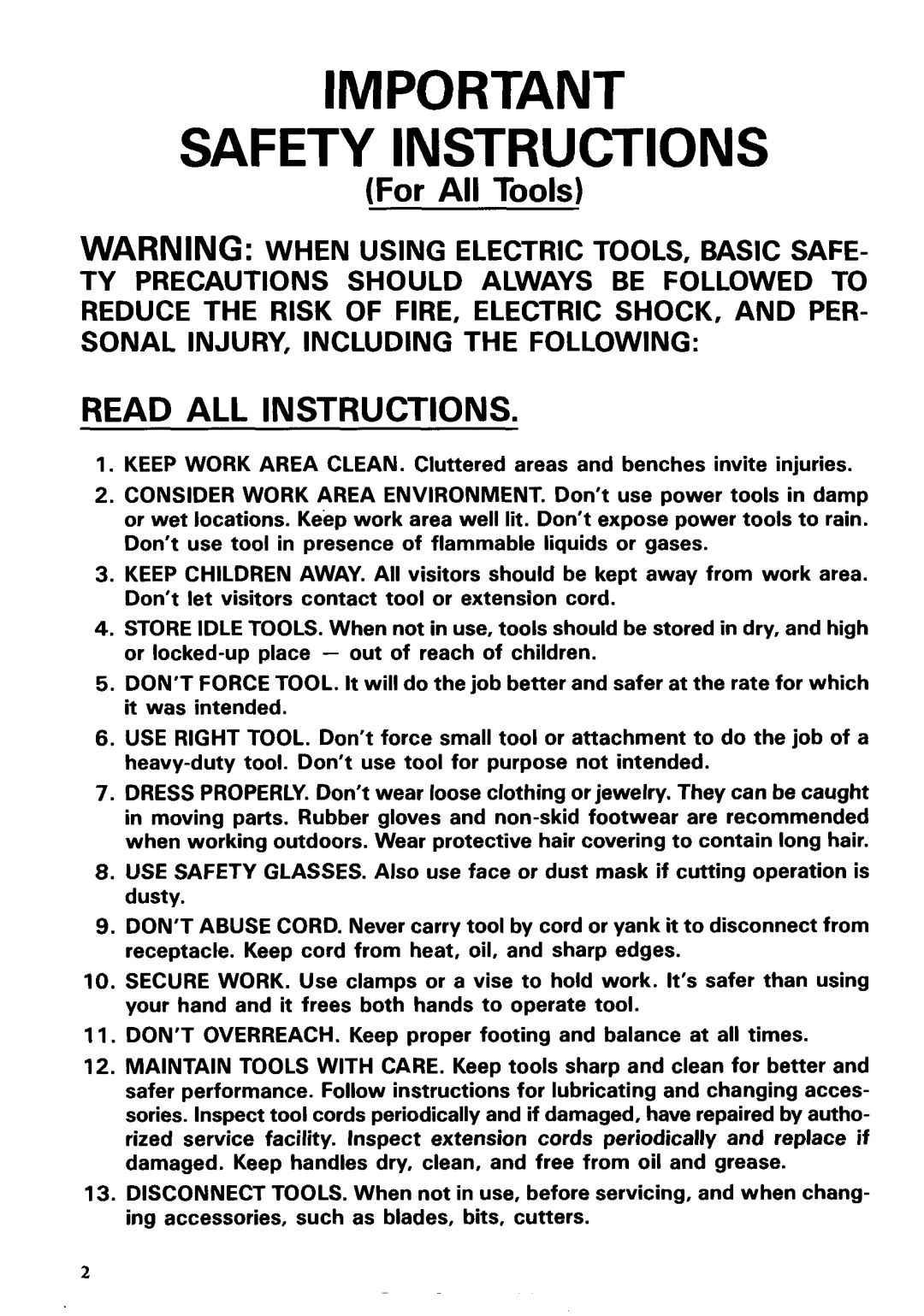 Makita 9514B instruction manual Safety Instructions 