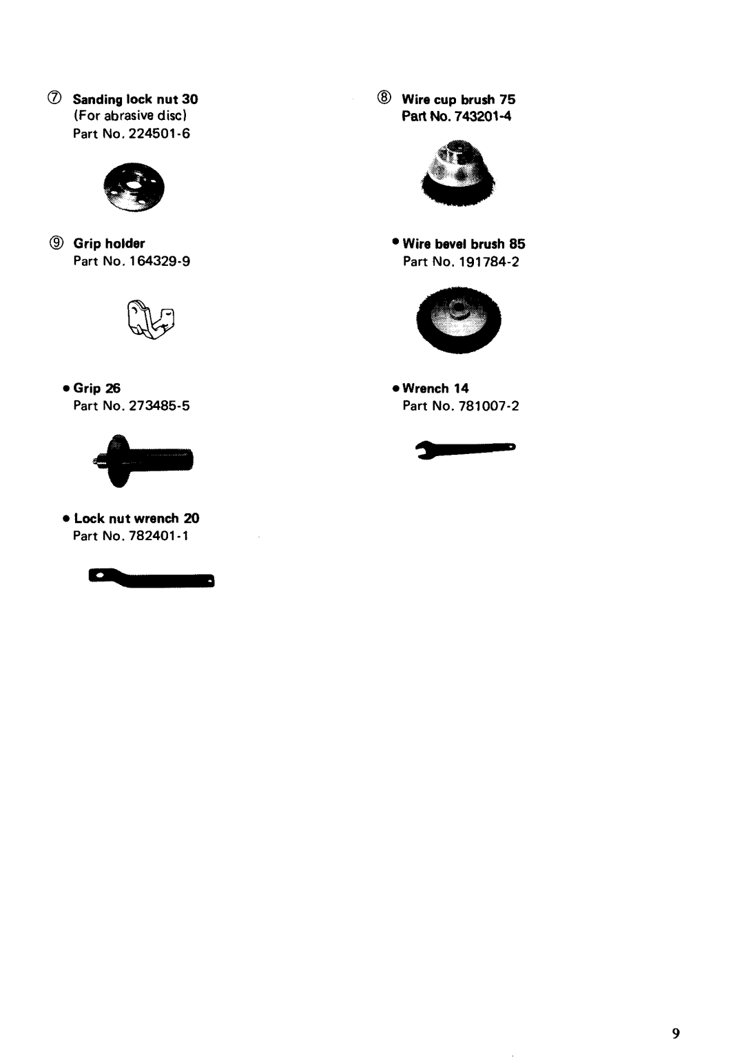 Makita 9514B instruction manual For abrasive disc 