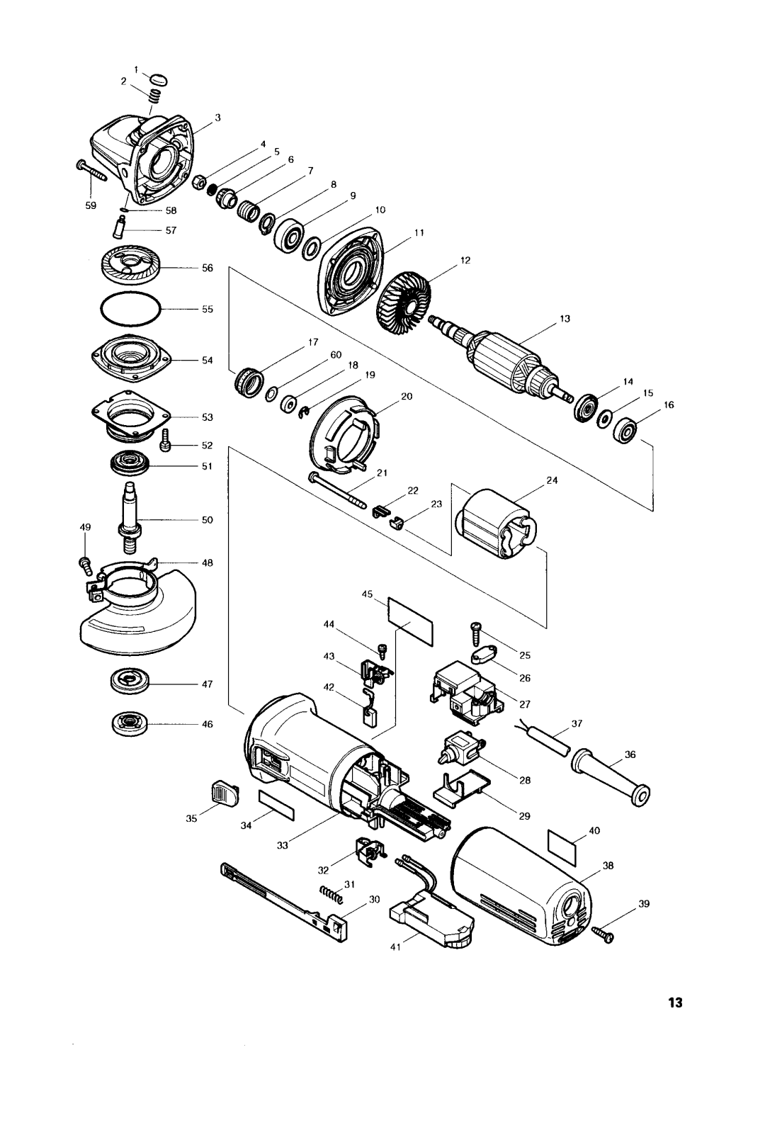 Makita 9565CV, 9560CV, 9564CV, 9561CV, 9563CV instruction manual G47 